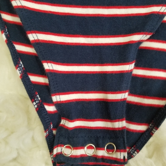 H & M striped basic bodysuit.  Size L - Picture 7 of 10